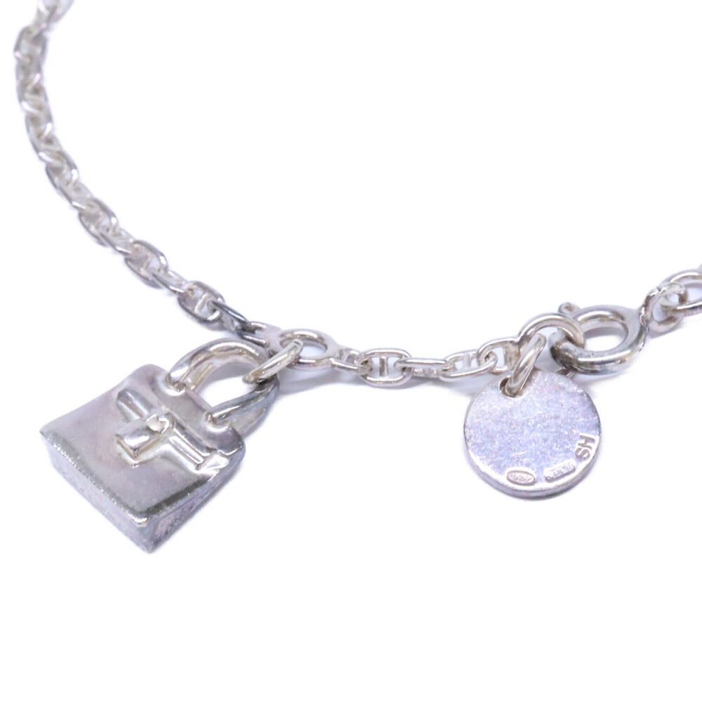 HERMES Silver Charm Bracelet